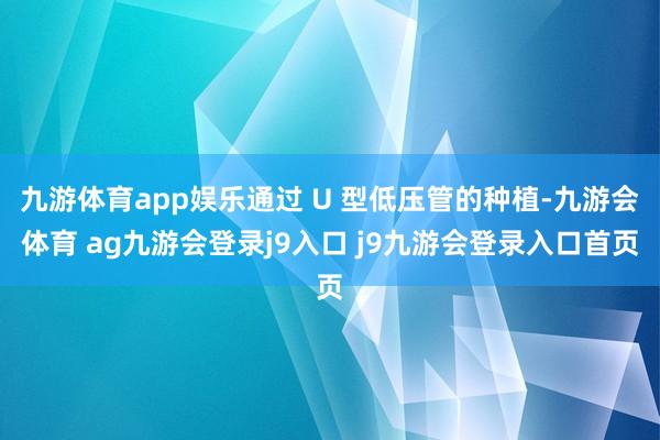 九游体育app娱乐通过 U 型低压管的种植-九游会体育 ag九游会登录j9入口 j9九游会登录入口首页