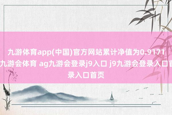 九游体育app(中国)官方网站累计净值为0.9171元-九游会体育 ag九游会登录j9入口 j9九游会登录入口首页